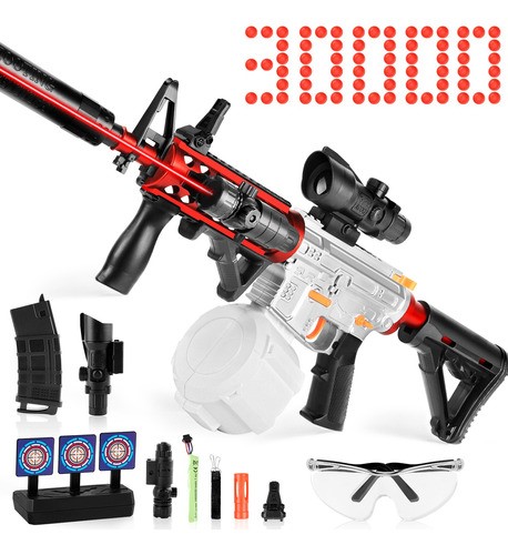 Pistola Hidrogel M416 Lanzador Juguete Electrica Con Láser