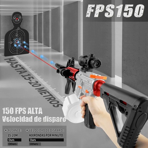 Pistola Hidrogel M416 Lanzador Juguete Electrica Con Láser