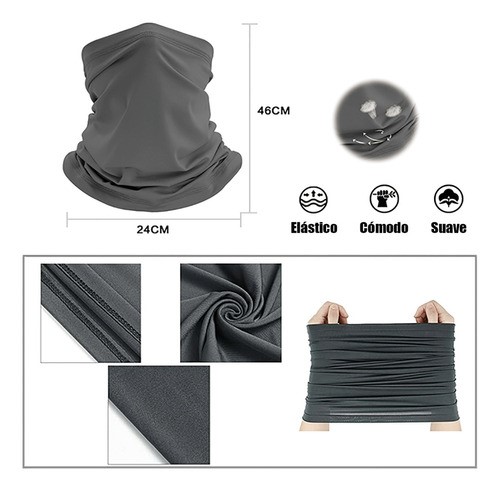 10 Piezas De Bandana Con Costura: Máscara, Pasamontañas, Dep
