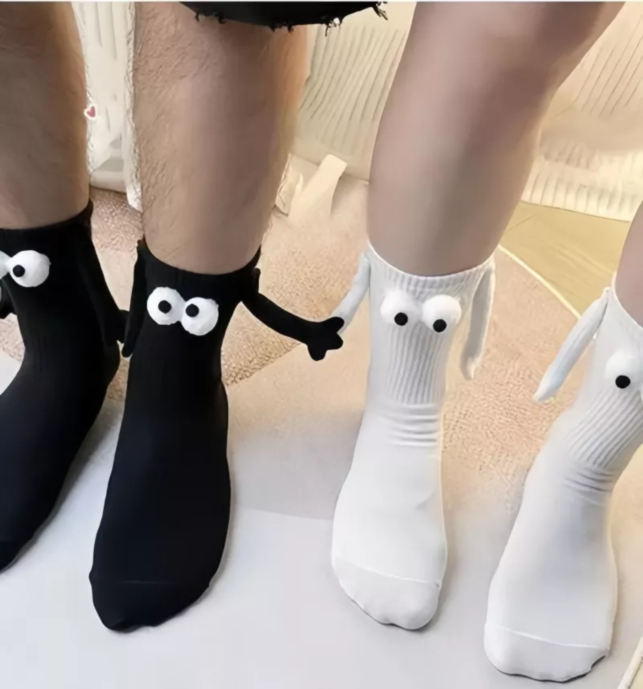 2piez Calcetines Imanes Con Manos Calcetin Divertidos Unisex