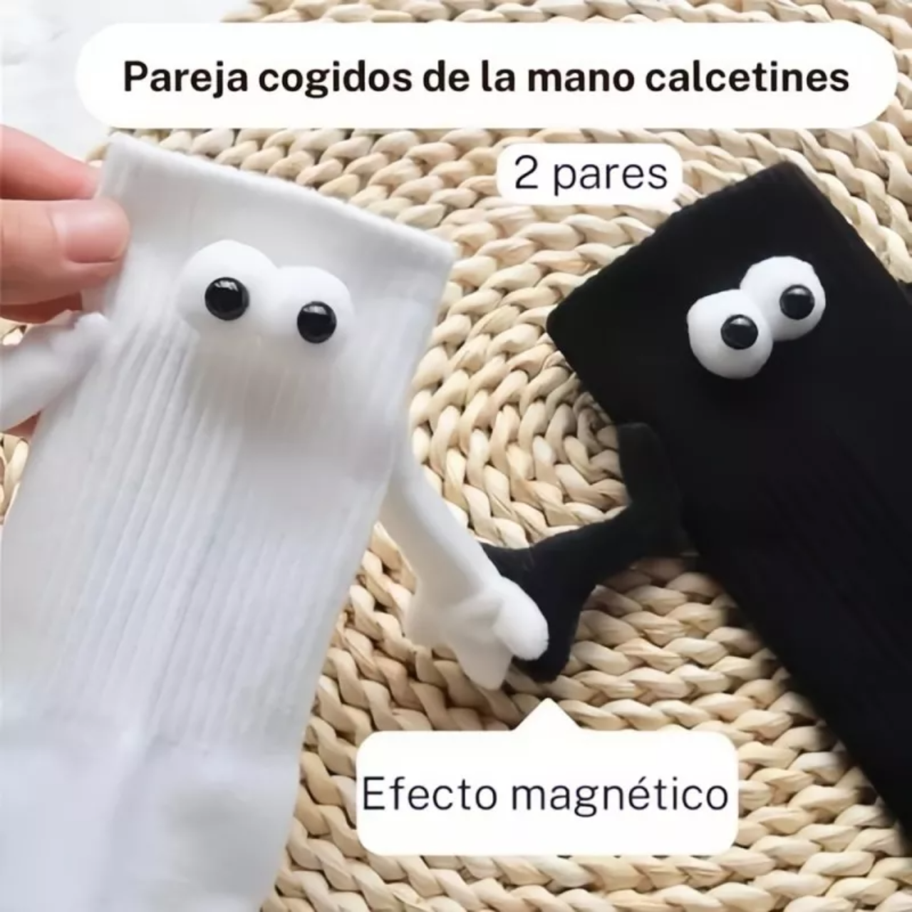 2piez Calcetines Imanes Con Manos Calcetin Divertidos Unisex