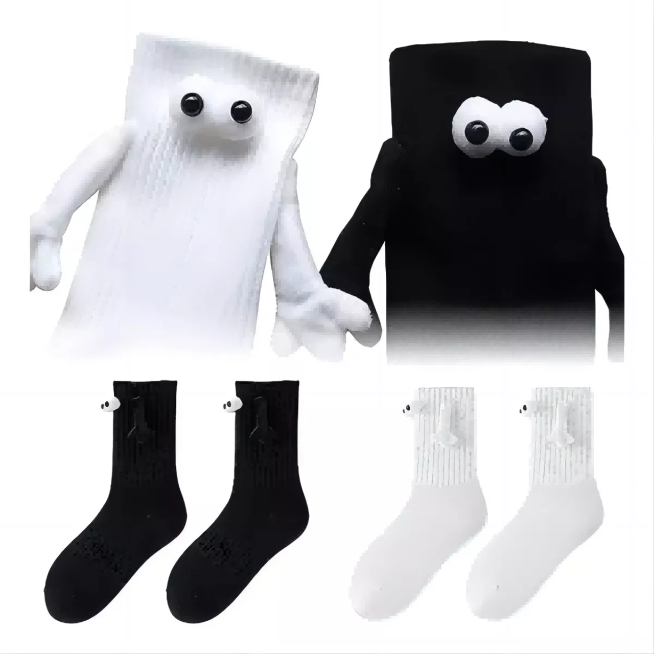 2piez Calcetines Imanes Con Manos Calcetin Divertidos Unisex