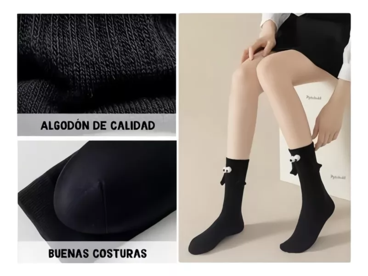 2piez Calcetines Imanes Con Manos Calcetin Divertidos Unisex