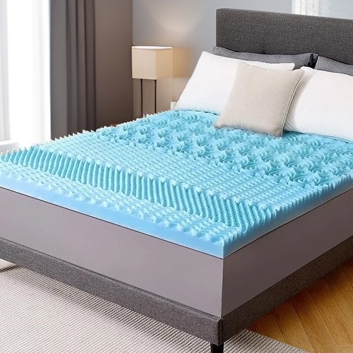 Colchoneta Memory Foam 7 Zonas Matrimonial Nube AZUL