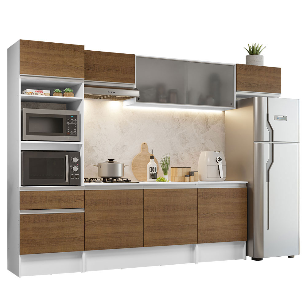 Cocina Integral Modular 300cm Madesa Topazio BM 01