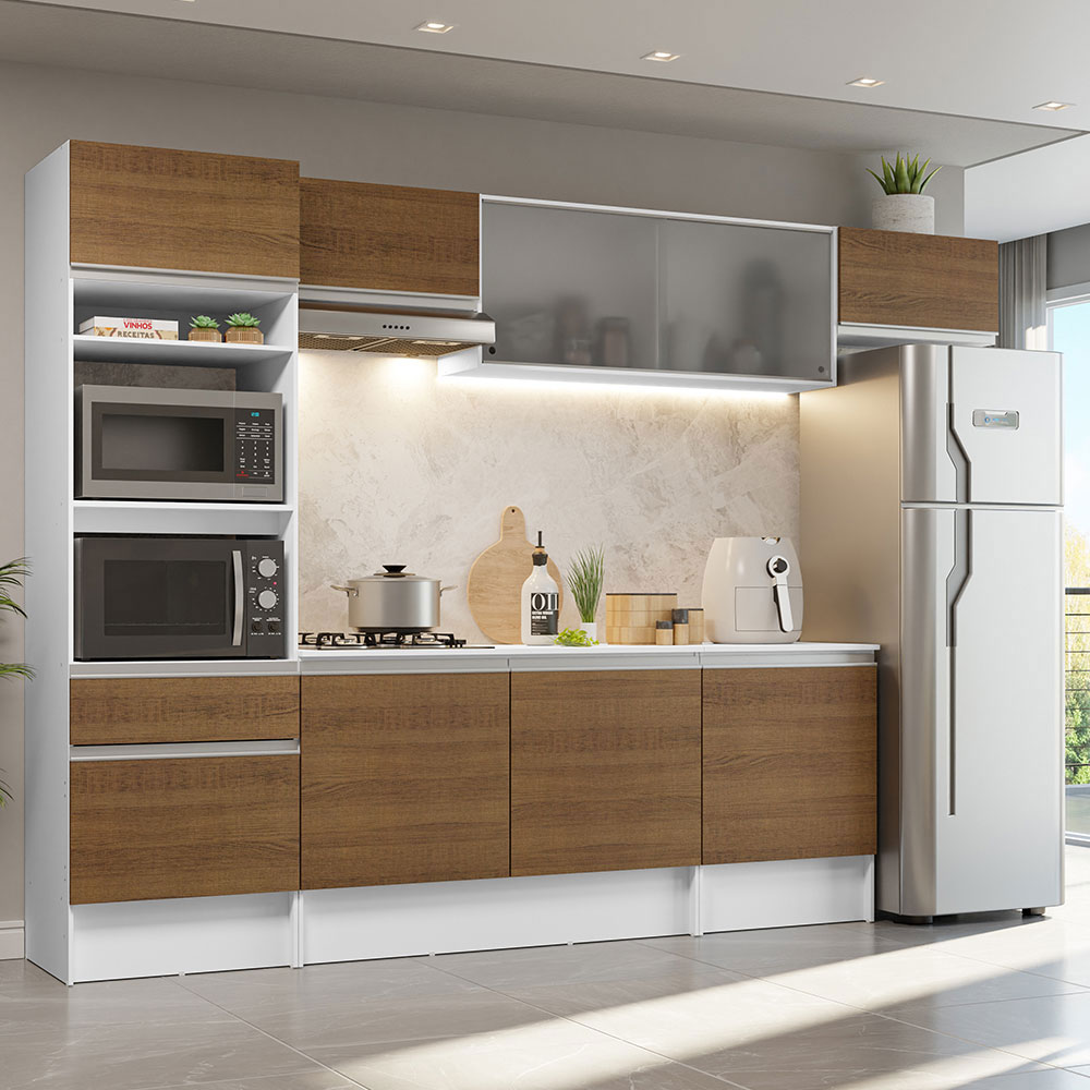 Cocina Integral Modular 300cm Madesa Topazio BM 01