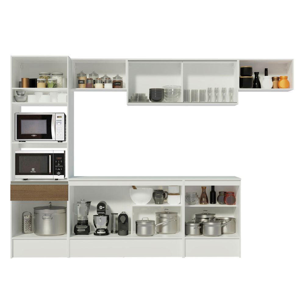 Cocina Integral Modular 300cm Madesa Topazio BM 01