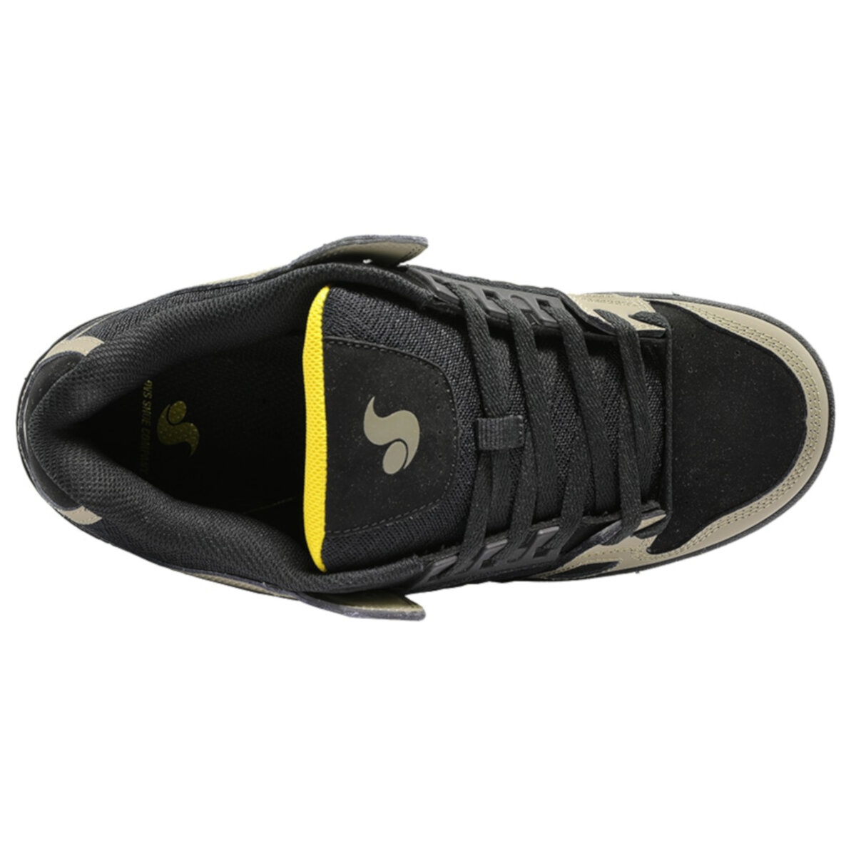 DVS CELSIUS 965 BRINDLE BLACK YELLOW NUBUCK.