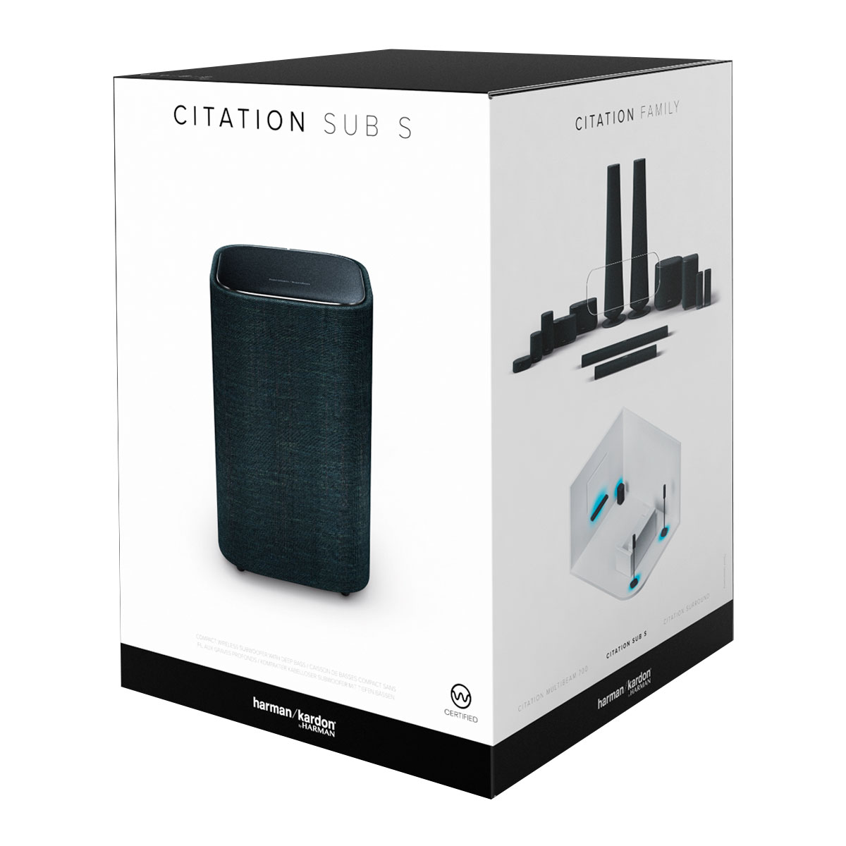 Subwoofer Citation Sub S Harman Kardon Inalambrica Negra Reacondicionado