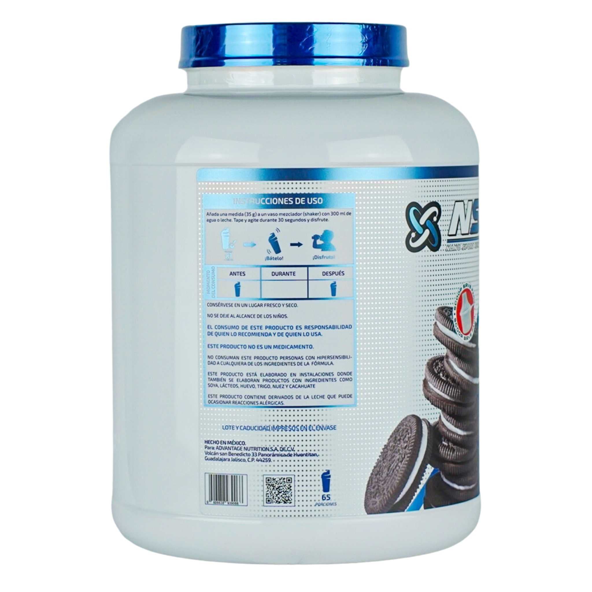 NST | Whey protein | Cookies & Cream | Proteína de suero de leche Hidrolizada | Con Creapure