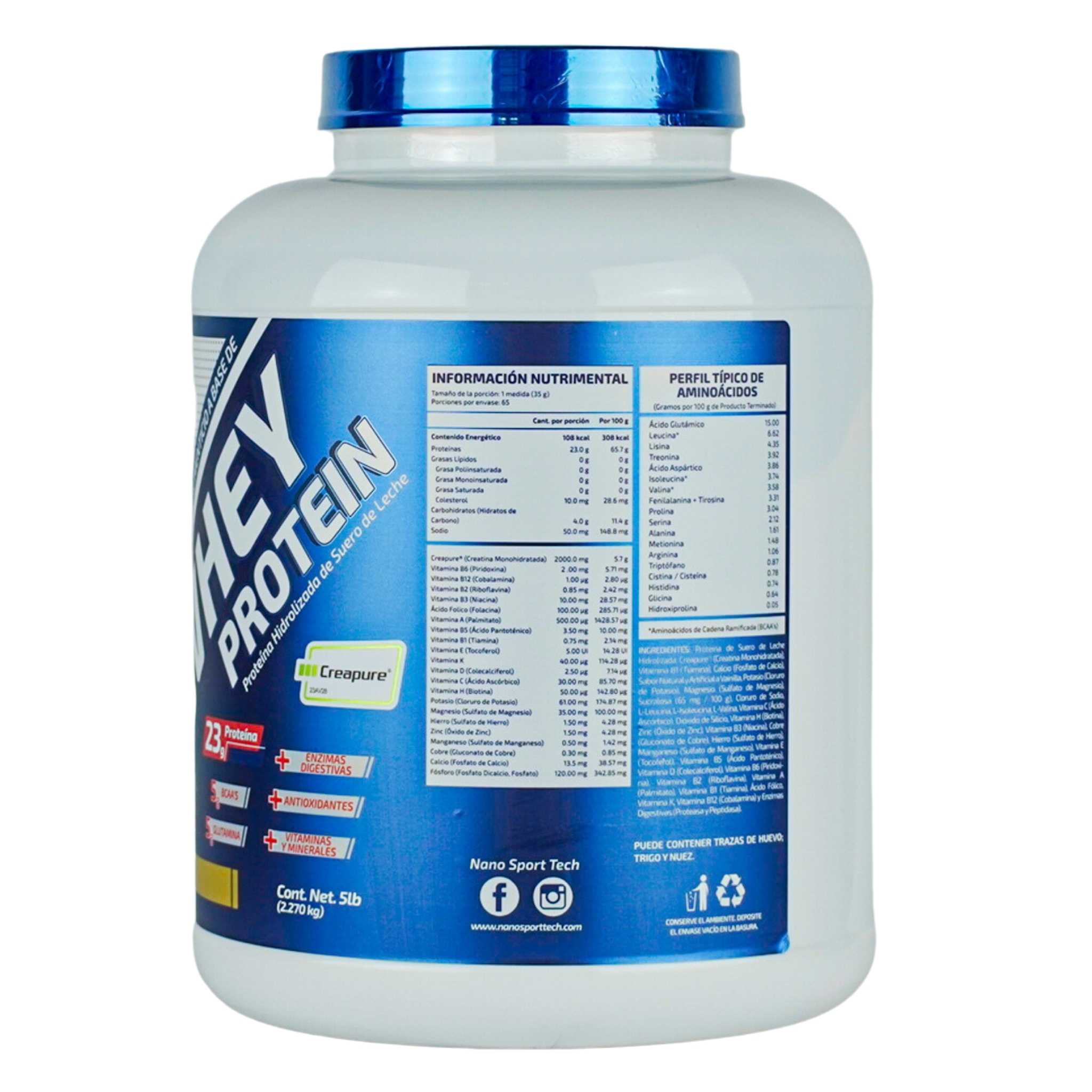 NST | Whey protein | Cookies & Cream | Proteína de suero de leche Hidrolizada | Con Creapure