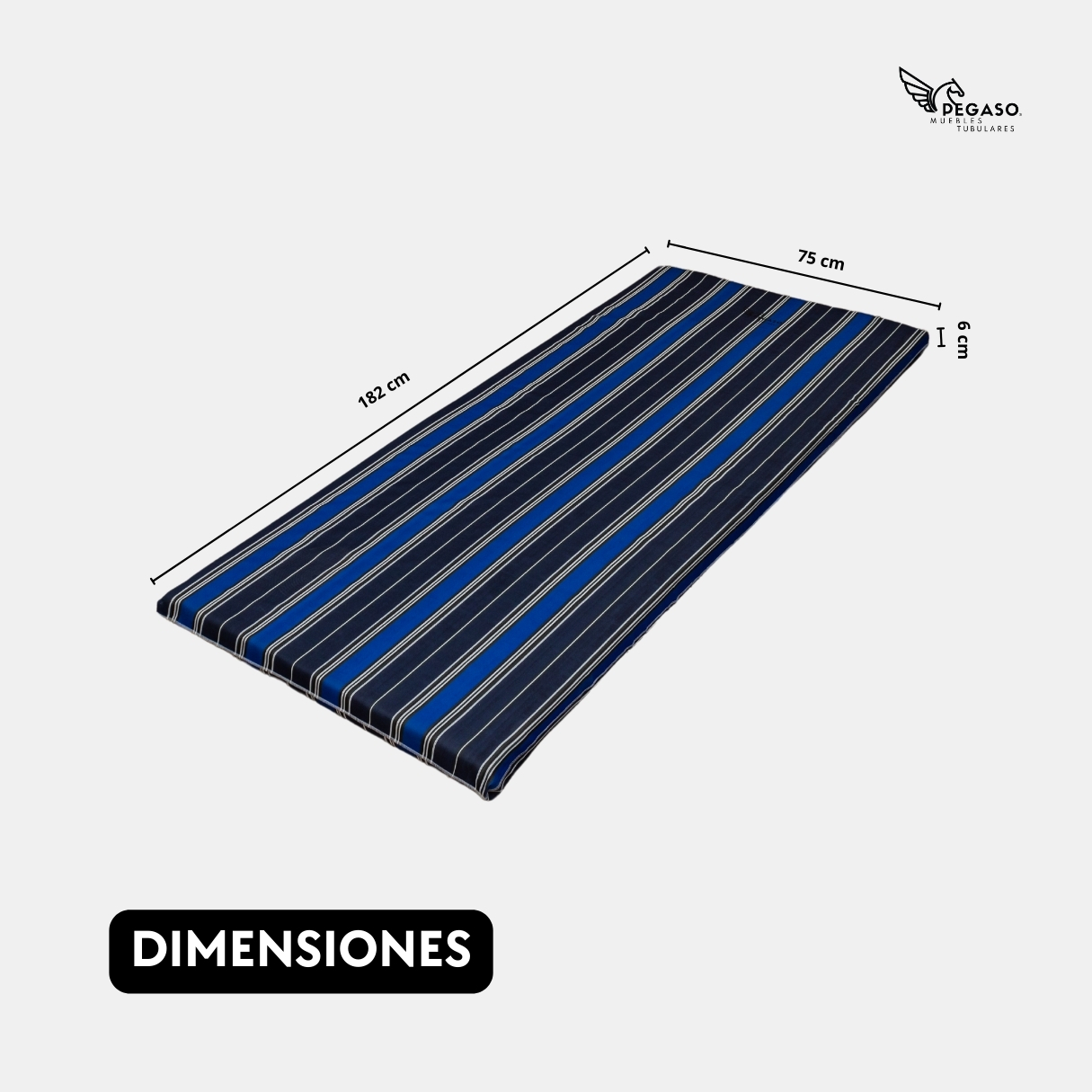 Colchoneta Para Catre Hule Espuma 6 Cm - Pegaso