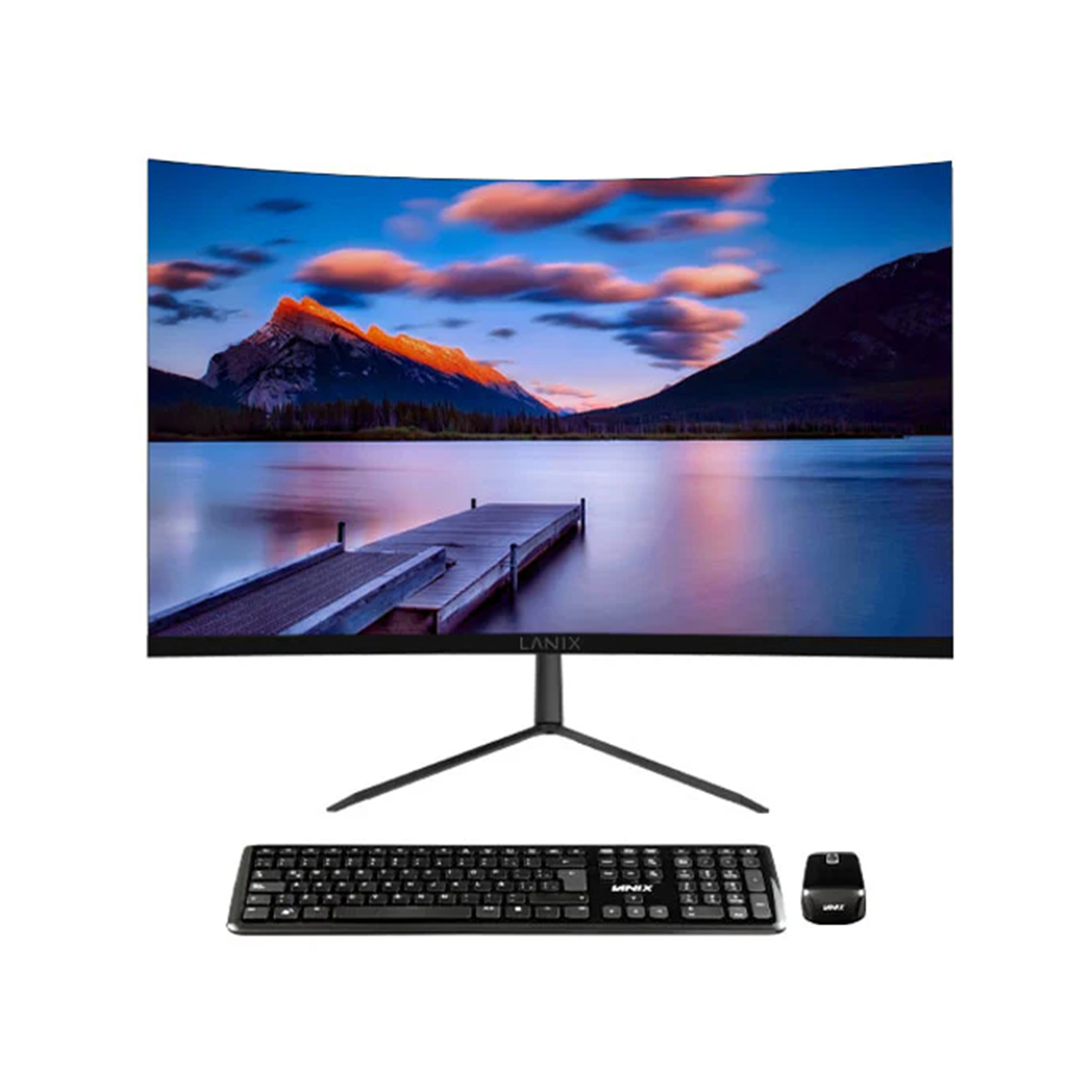 Lanix All in One X240 de 23.8'' Curvo, Intel Core i5-12450H, 8 GB RAM, 512 GB SSD, Windows 11 Pro, Negro