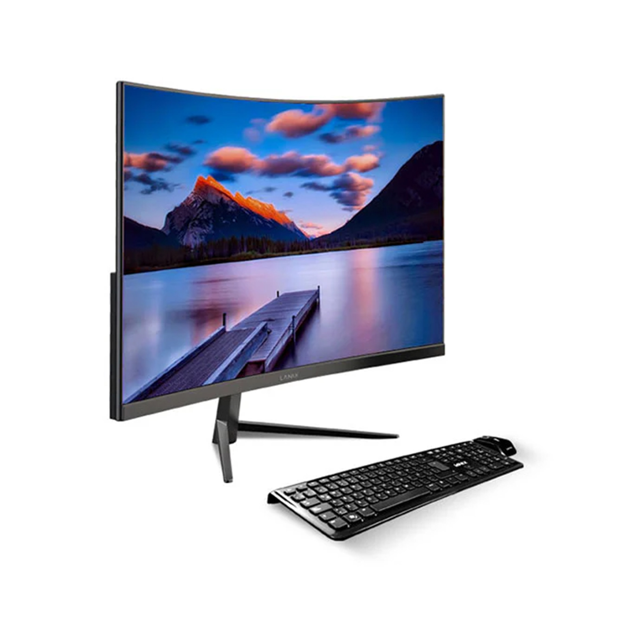 Lanix All in One X240 de 23.8'' Curvo, Intel Core i5-12450H, 8 GB RAM, 512 GB SSD, Windows 11 Pro, Negro
