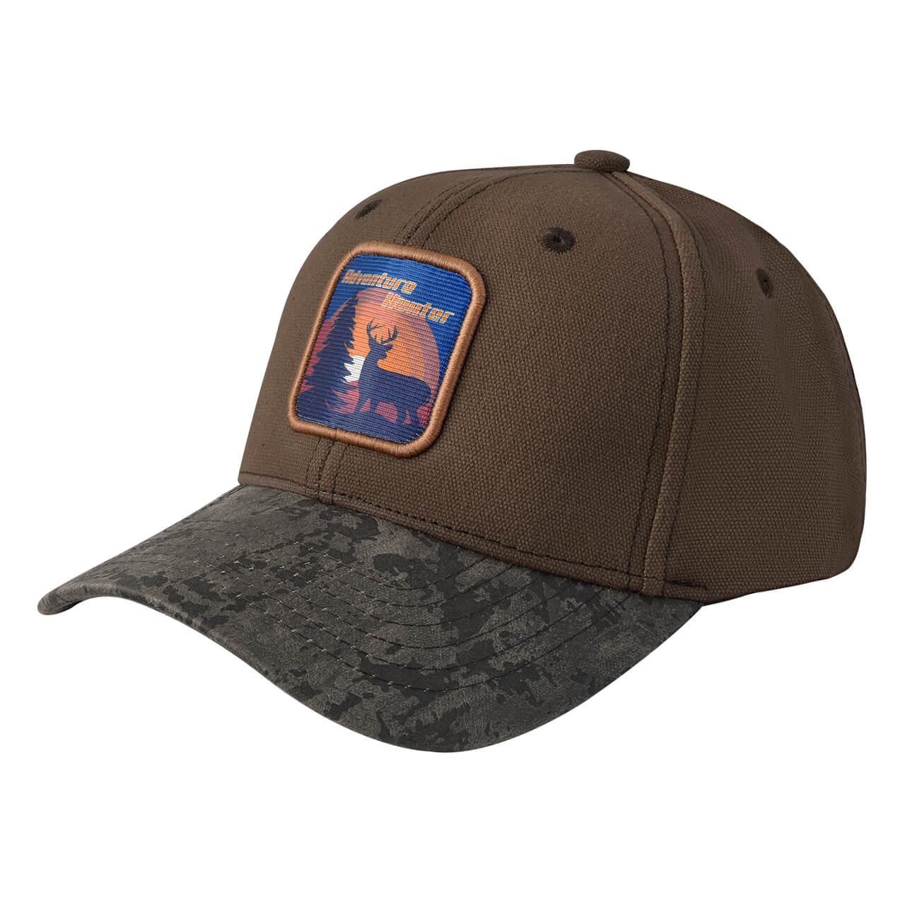 Gorra con cintillo de ajuste y hebilla, Adventure Hunter, café