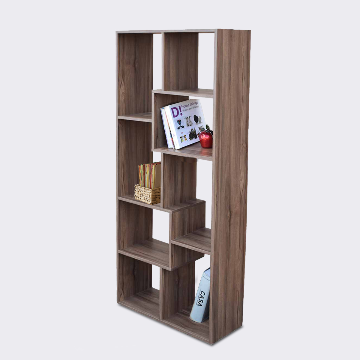Mueble Organizador Librero Hogare Parota 
