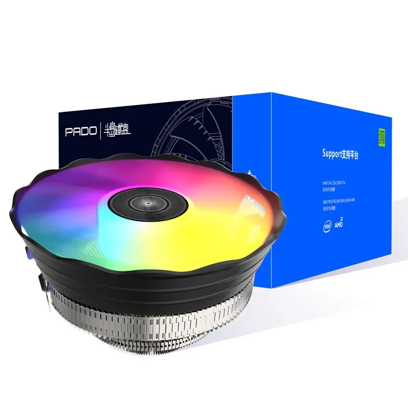 Disipador de torre ventilador RGB Intel AMD - Pado