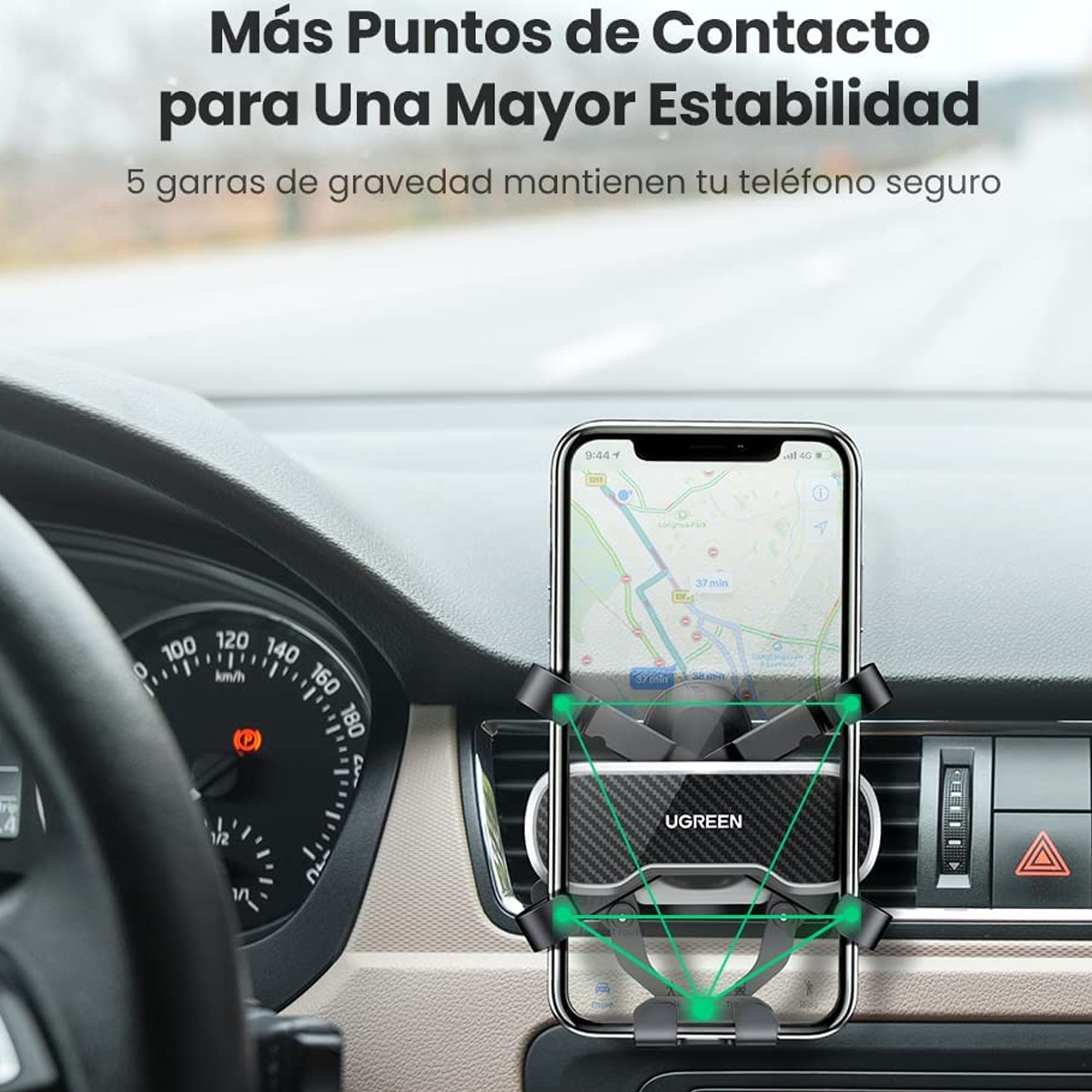 Soporte Para Teléfono De Coche Ugreen 4.7 A 7 Gravity Air Outlet