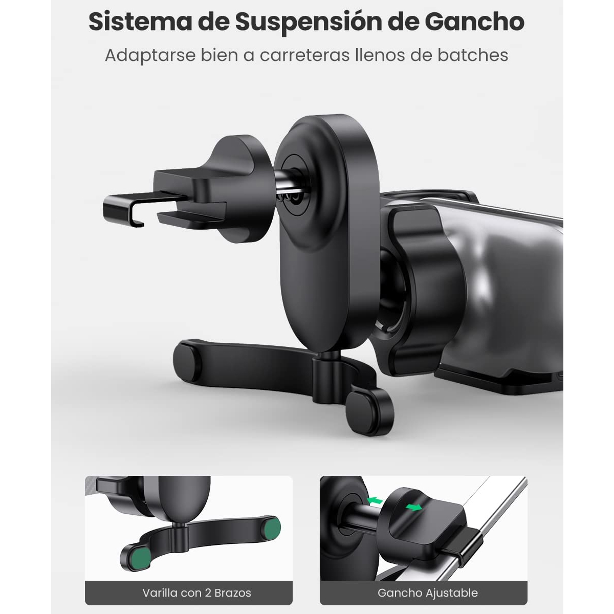 Soporte Para Teléfono De Coche Ugreen 4.7 A 7 Gravity Air Outlet