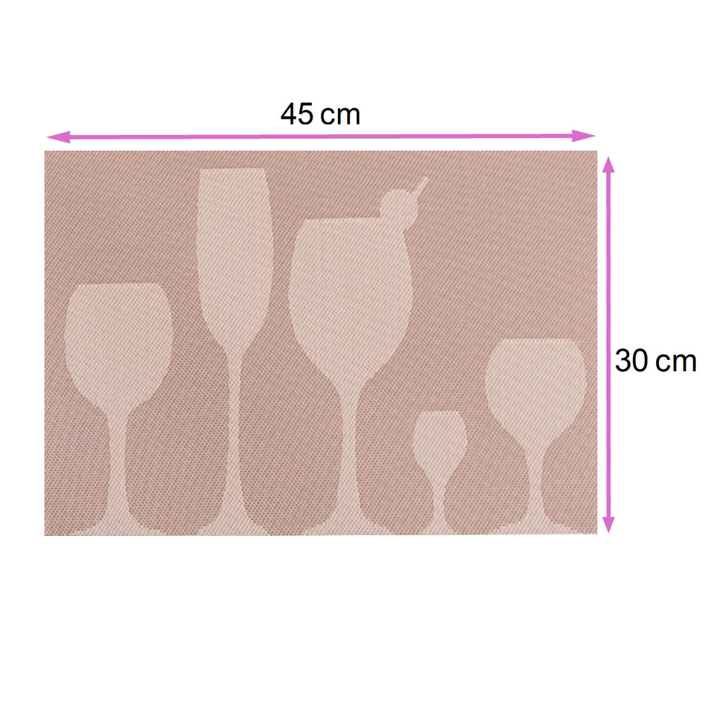 Manteles Individuales para Mesa 4 Piezas, Antideslizante, Resistente al Calor, Fácil de Limpiar Copas Moka Kyuden Home
