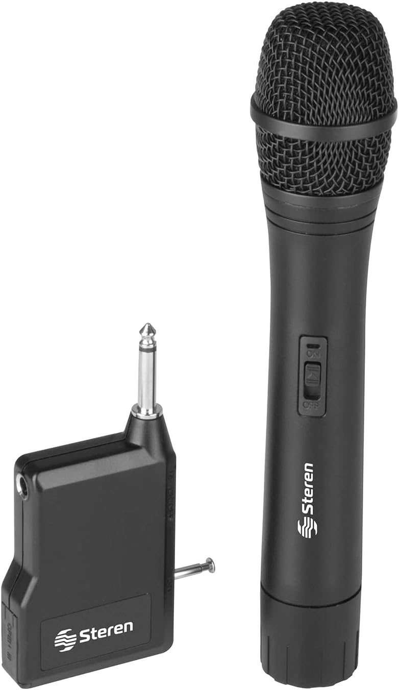 STEREN Micrófono Inalámbrico con Receptor Multiconexión MIC-285