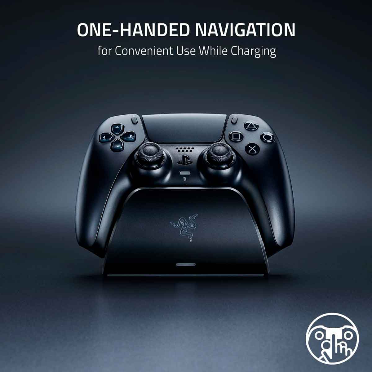 Base de Carga rápida Control PS5 Quick Charging Razer Azul