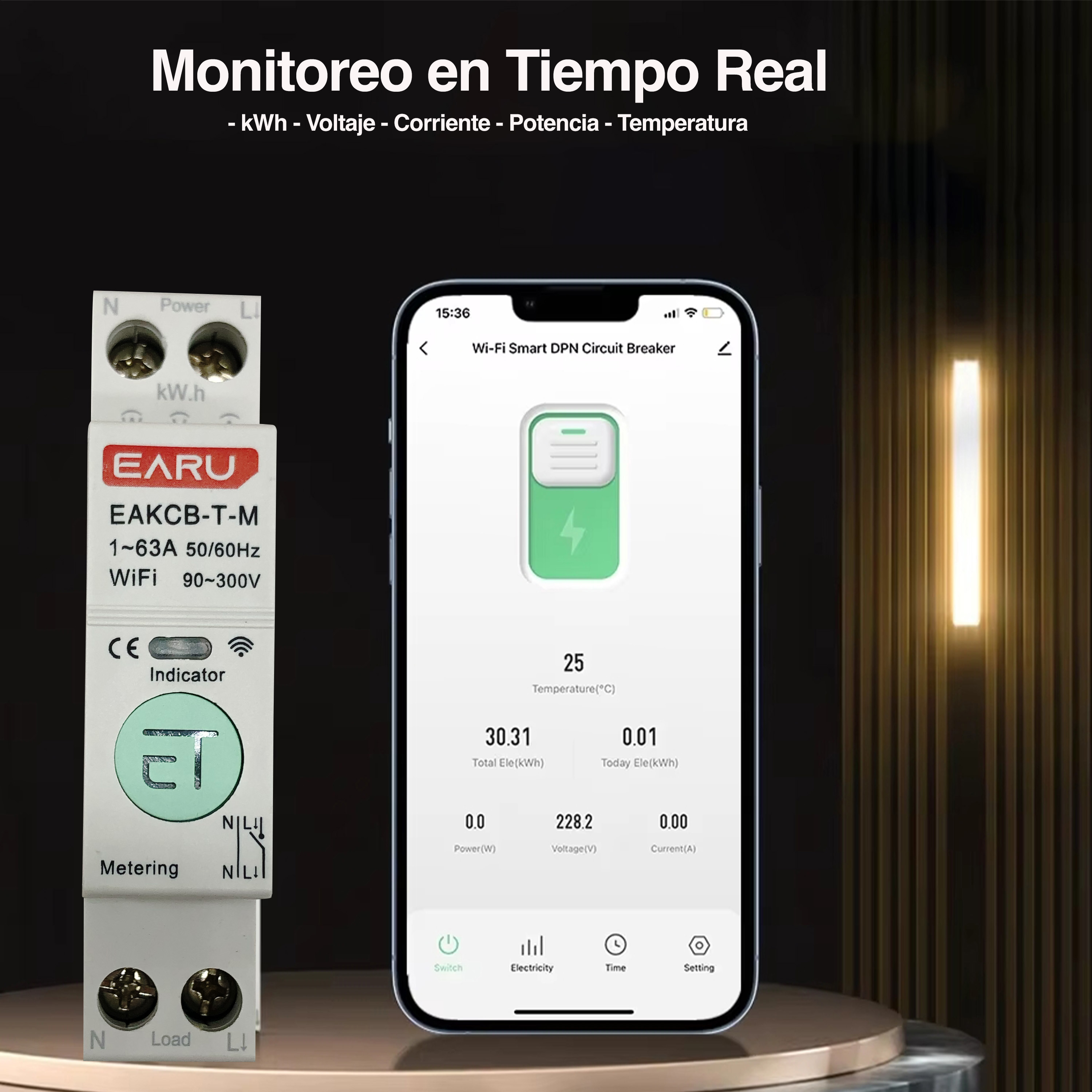 Interruptor Inteligente Termomagnético Ac Tuya