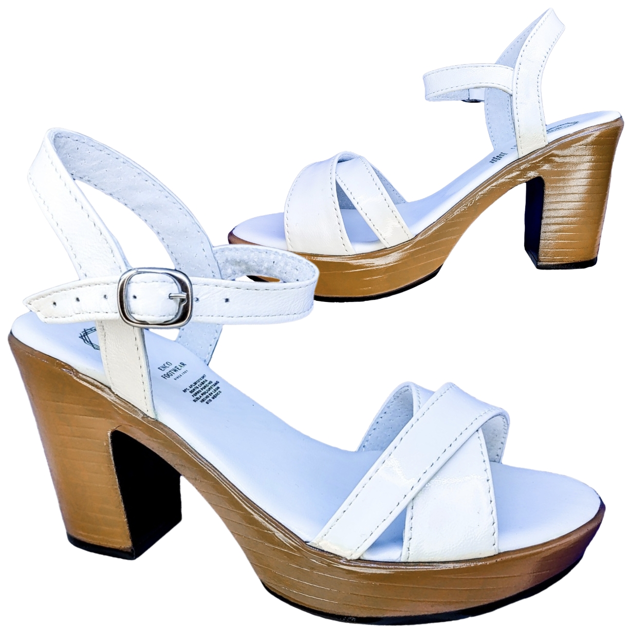 Huarache Cómoda Plataforma Moda Piel Cabra Tacon 9.0 cm