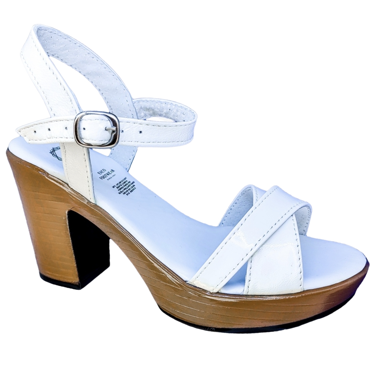 Huarache Cómoda Plataforma Moda Piel Cabra Tacon 9.0 cm