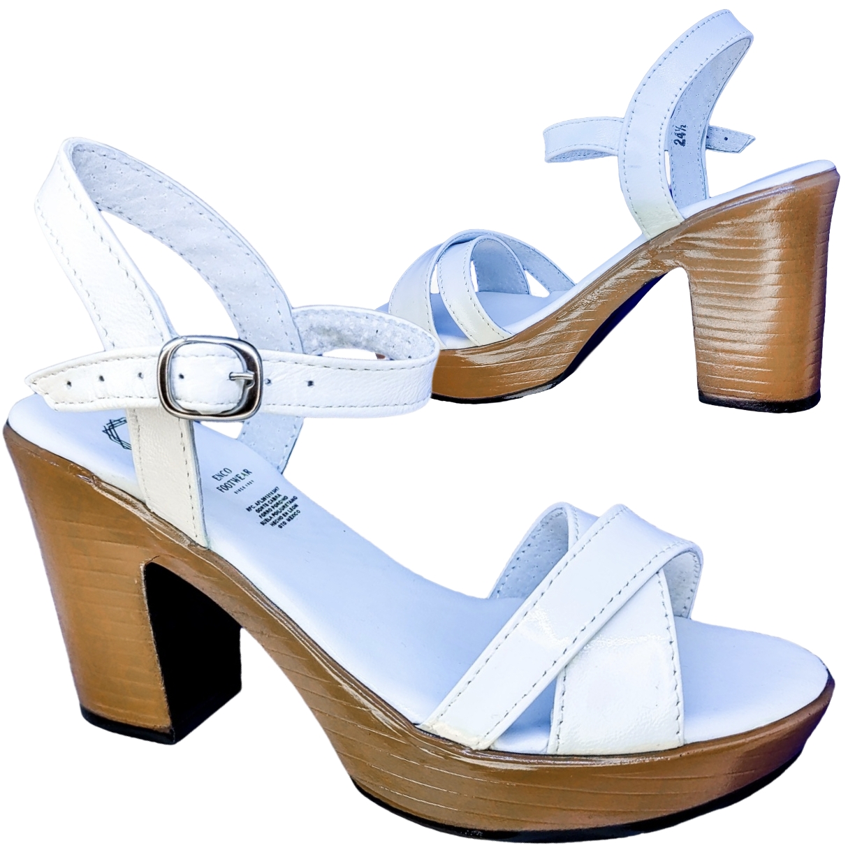 Huarache Cómoda Plataforma Moda Piel Cabra Tacon 9.0 cm