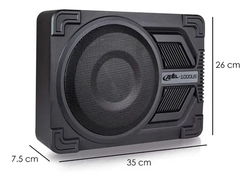 Steel Pro Subwoofer AXEL-1000US, 400W RMS, 20 - 150Hz, Negro