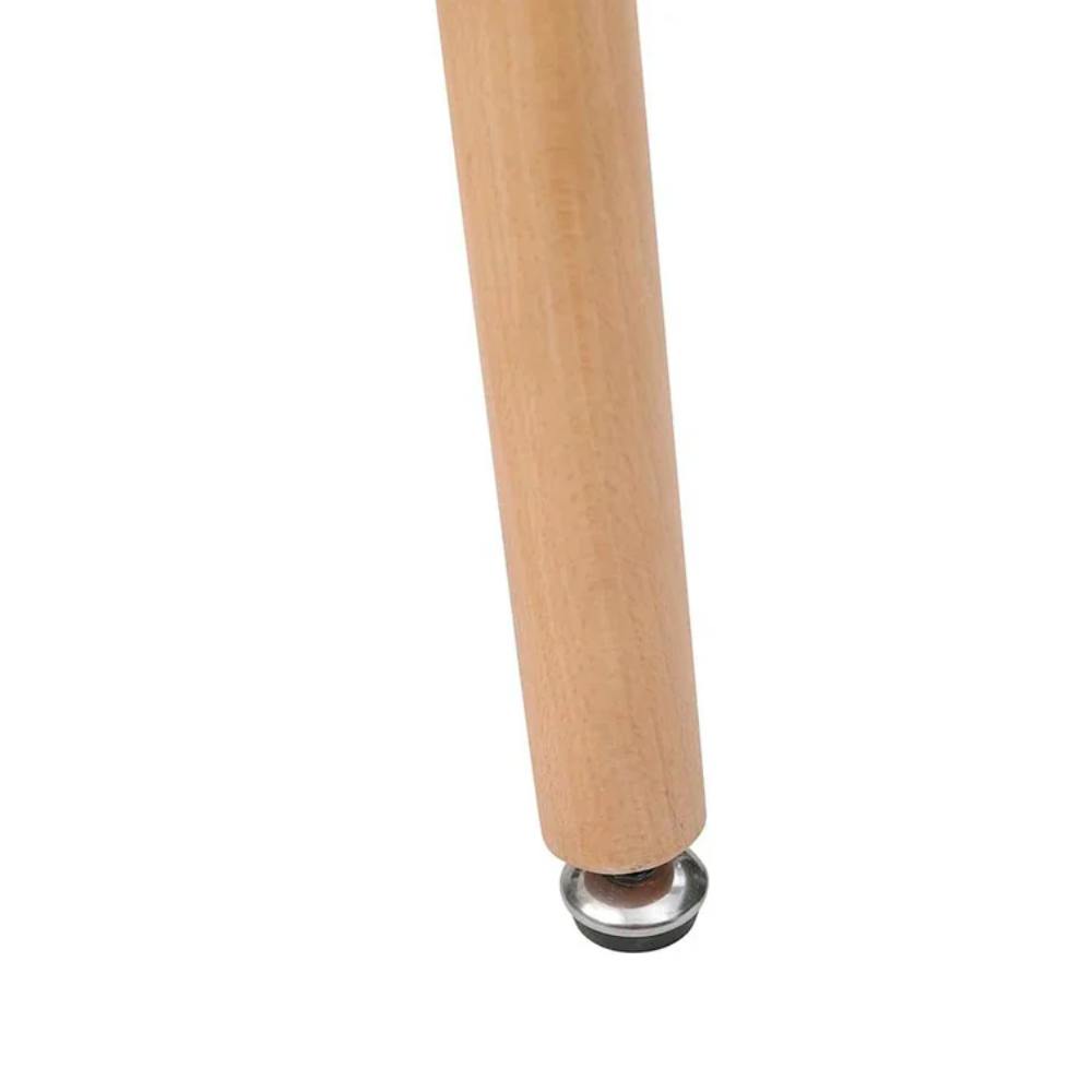Mesa Rectangular para Comedor Blanca con Patas de Madera 120cm (Ancho)* 80cm (Profundo)
