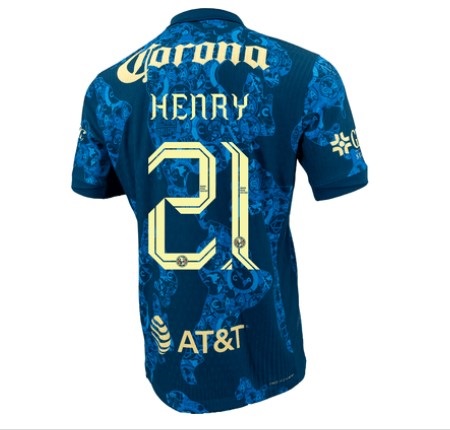 Nuevo! Jersey Club Ame Mexico Aguilas 2024/2025 Visita Azul Henry Martin 21 Talla L