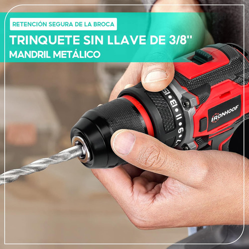 Taladro Atornillador Rotomartillo Inalámbrico Sin Escobillas