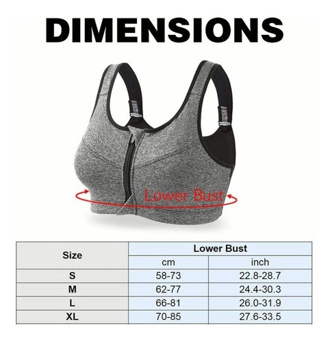 Ropa De Top Sujetador Deportivo Mujer Fitness Cierre 3pcs M