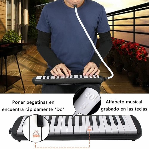 Melódica 32 Teclas Kit Escolar Con Bolsa Flauta Regalo Músic