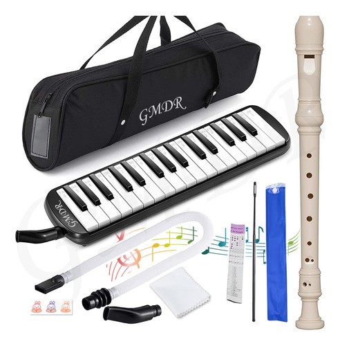 Melódica 32 Teclas Kit Escolar Con Bolsa Flauta Regalo Músic