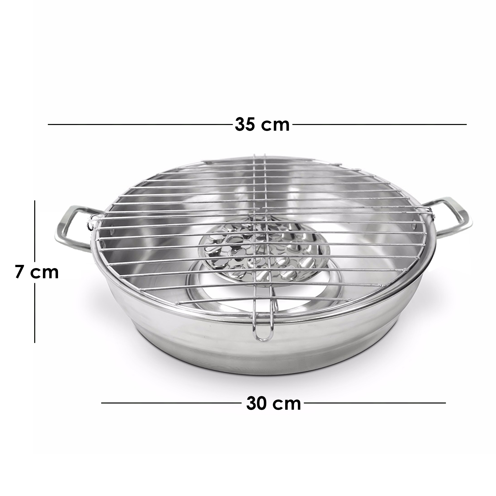 Asador Grill De Gas Acero Inoxidable 28 Cm Aquila