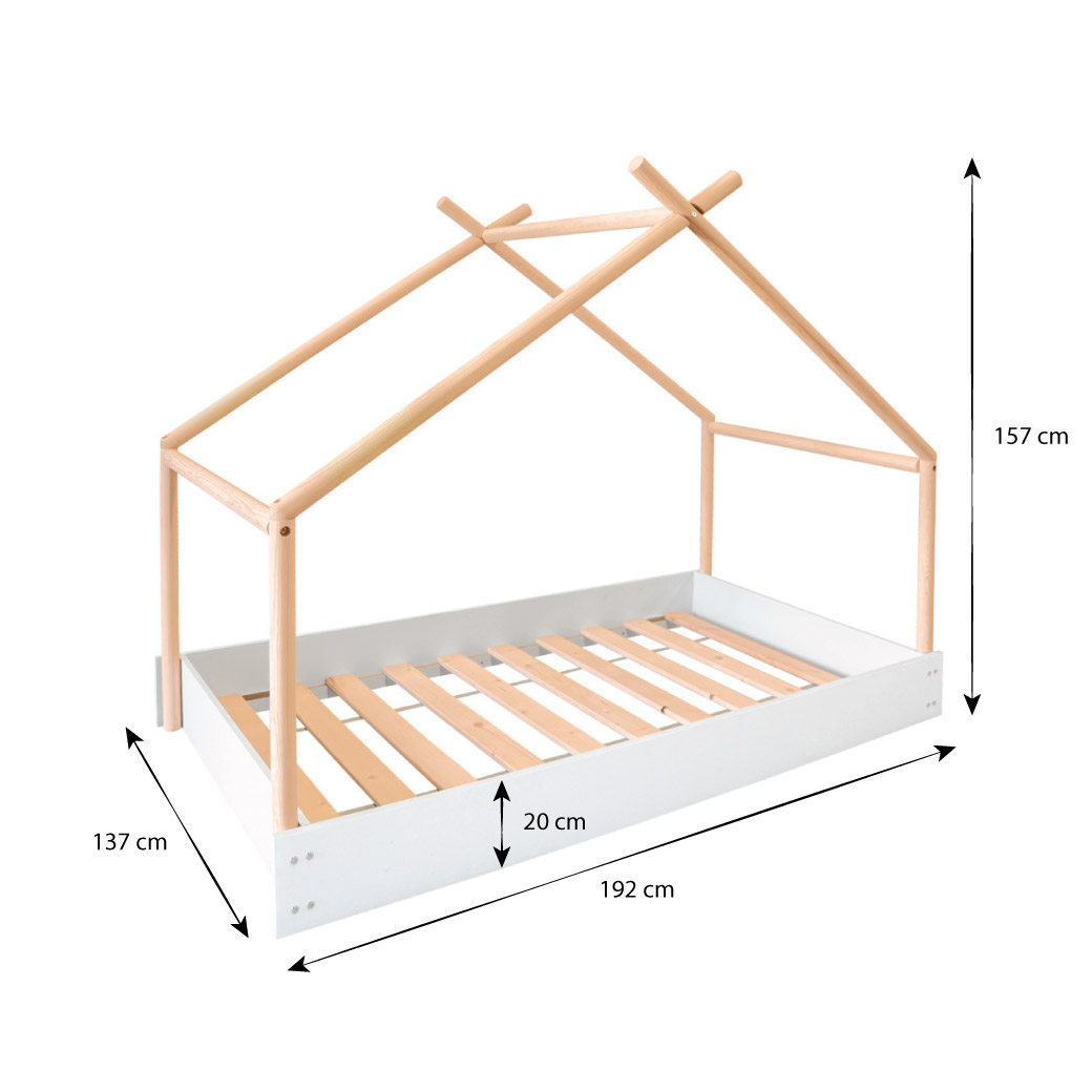 Cama estilo Montessori para niños pequeños y niñas pequeñas