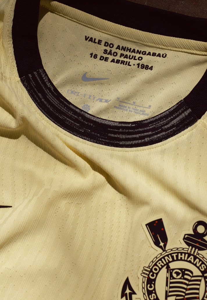 Nuevo! Jersey Corinthians Brasil 2024/2025 Tercero Amarillo Talla L.