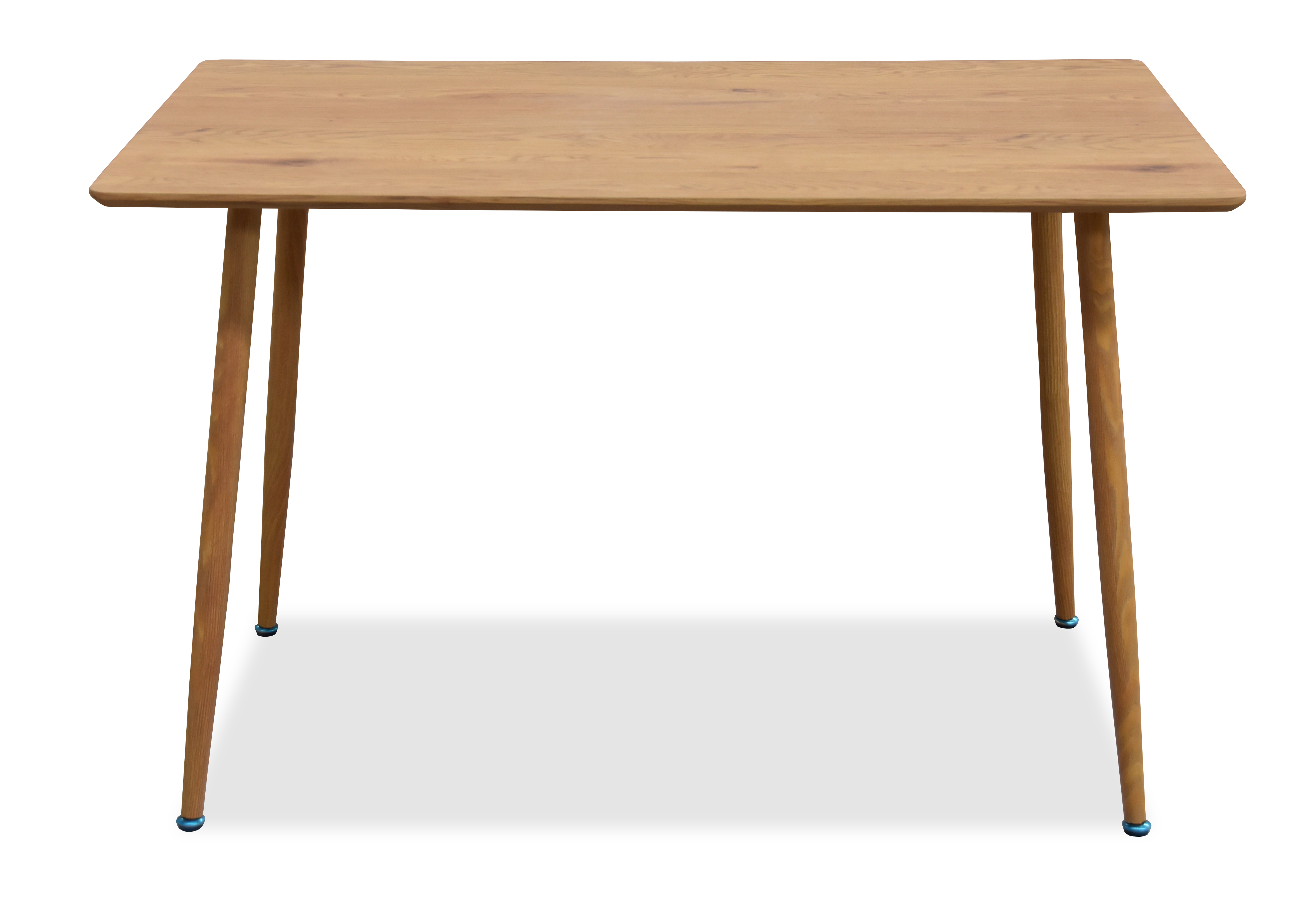 Mesa Rectangular de Madera MDF para Comedor con Patas de Metal 120cm (Ancho)* 70cm (Profundo)