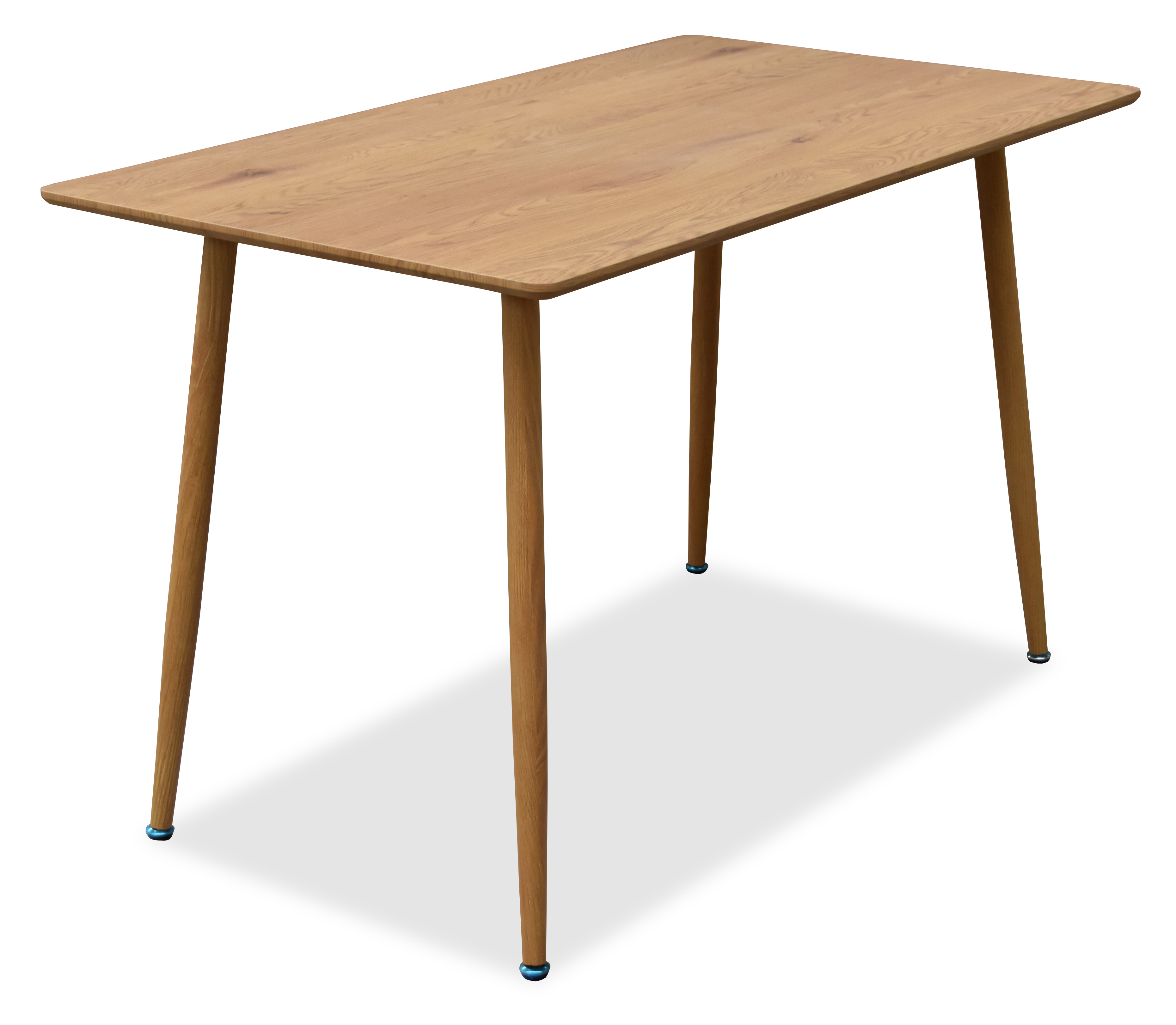 Mesa Rectangular de Madera MDF para Comedor con Patas de Metal 120cm (Ancho)* 70cm (Profundo)