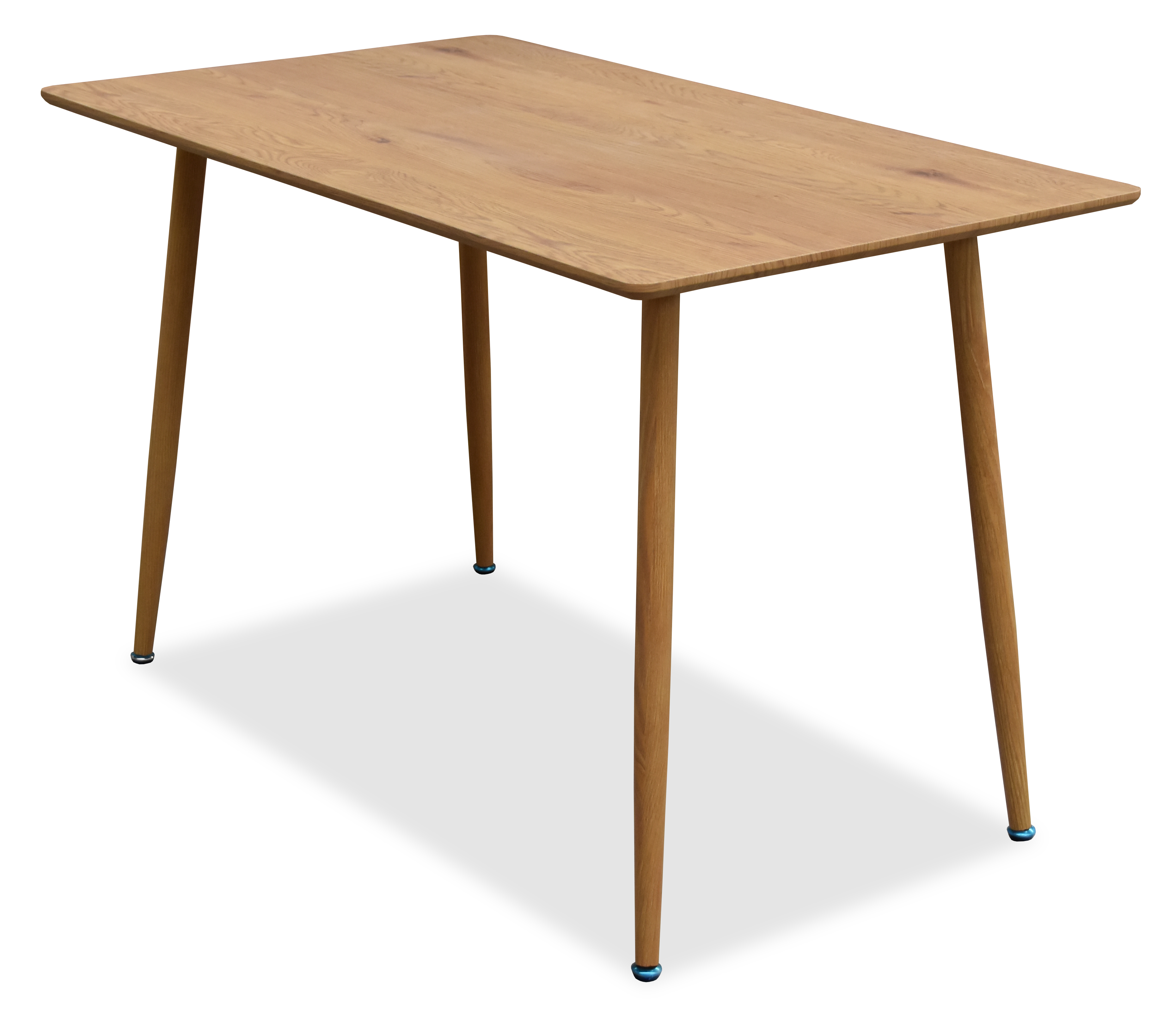 Mesa Rectangular de Madera MDF para Comedor con Patas de Metal 120cm (Ancho)* 70cm (Profundo)