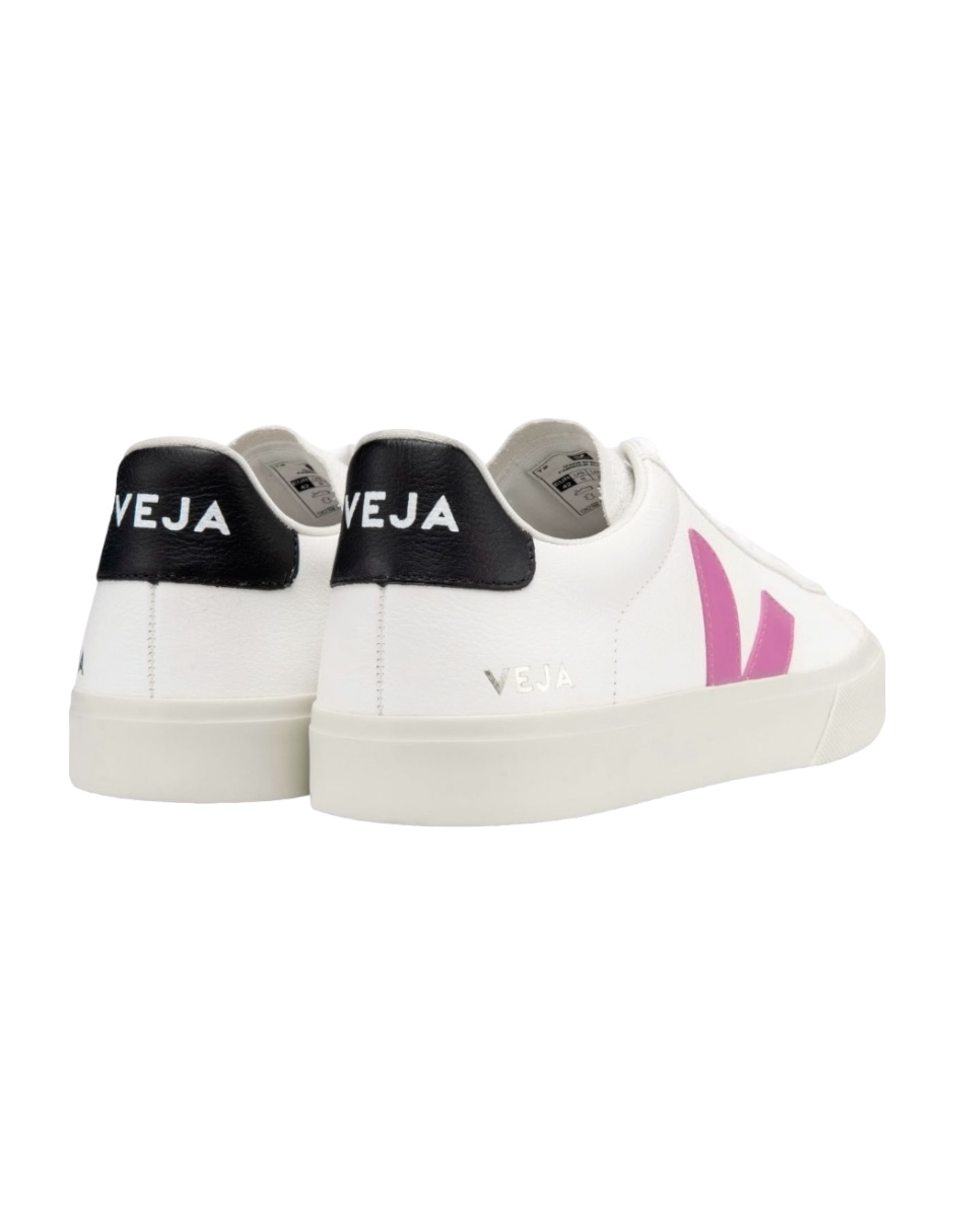 Tenis VEJA de campo para mujer logo rosa fucsia talla 25