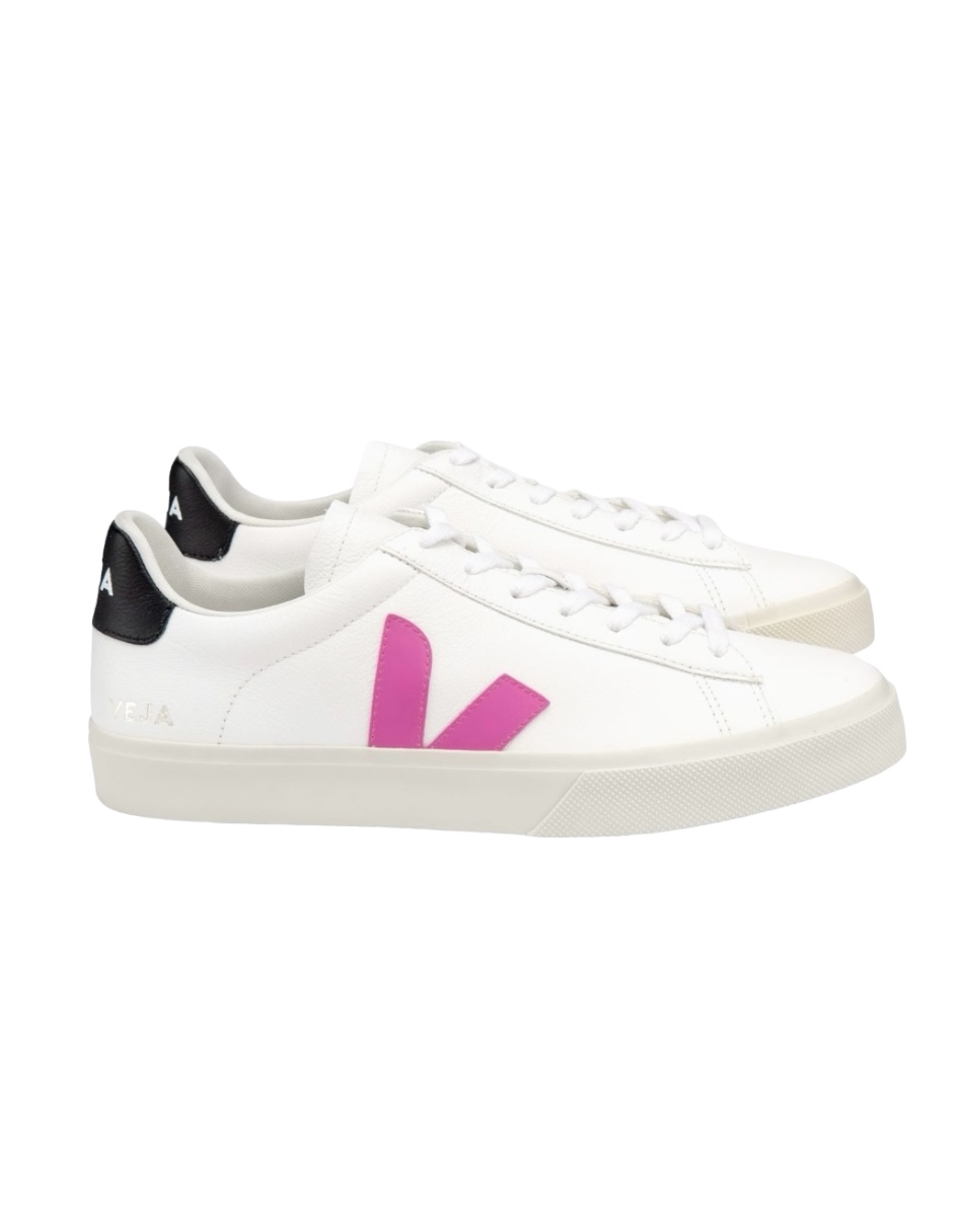 Tenis VEJA de campo para mujer logo rosa fucsia talla 25