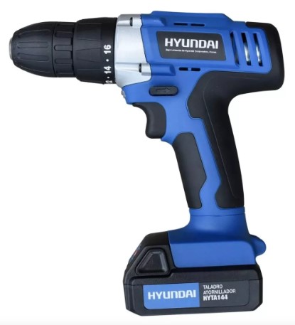 Hyundai HYTA144 Taladro Atornillador Inalámbrico, 14.4 V, 3/8"