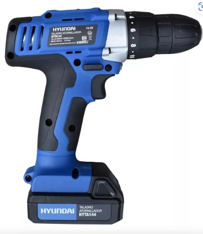 Hyundai HYTA144 Taladro Atornillador Inalámbrico, 14.4 V, 3/8"