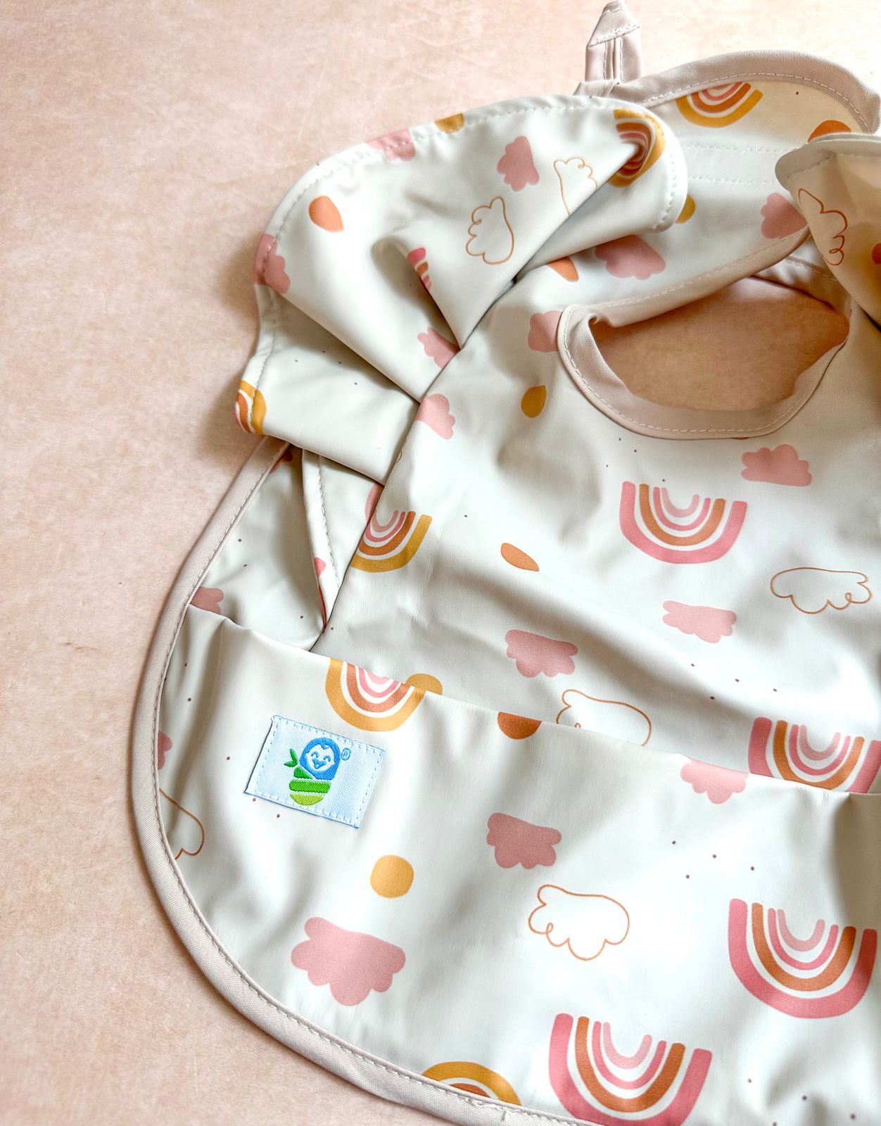 2 Baberos impermeables Babybamboo super resistente niña .