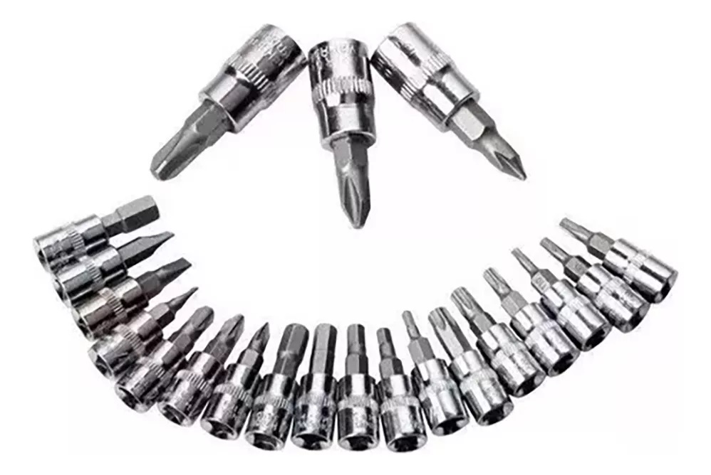 Set de herramientas 46 piezas matraca,dados,desarmador,destornillador