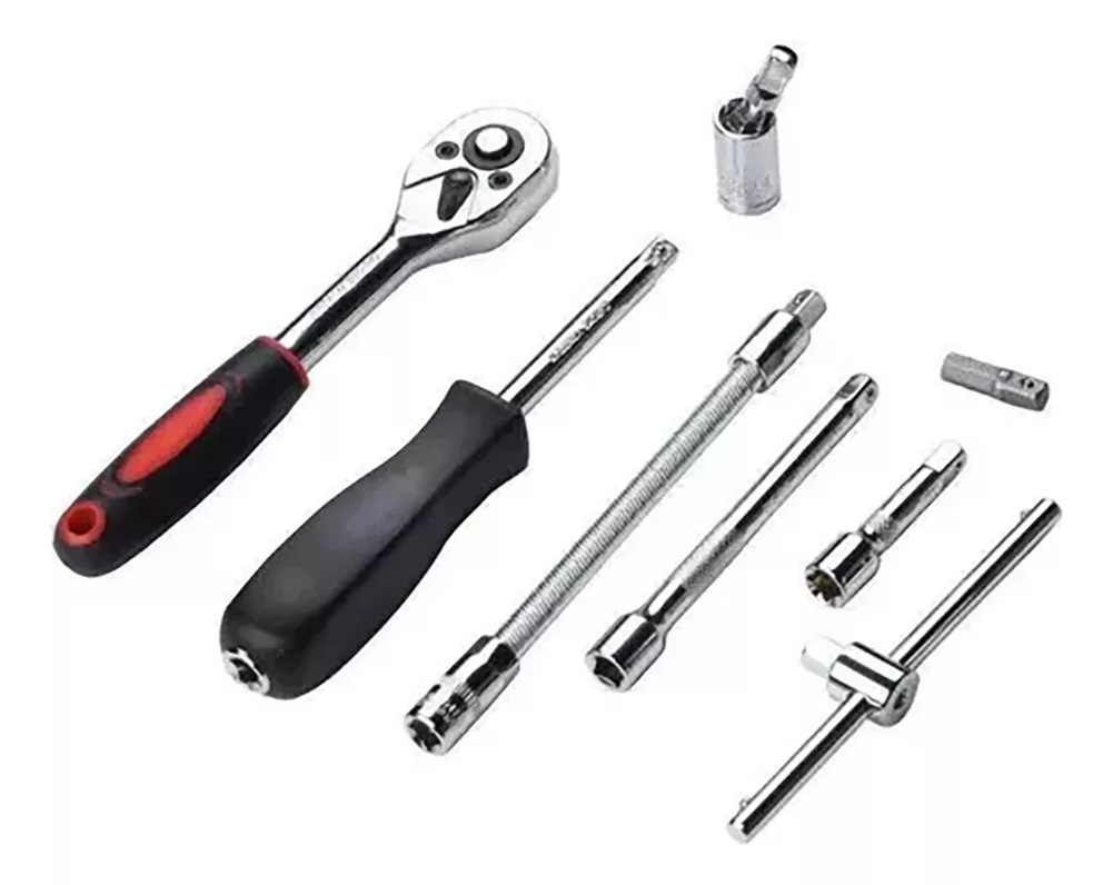 Set de herramientas 46 piezas matraca,dados,desarmador,destornillador